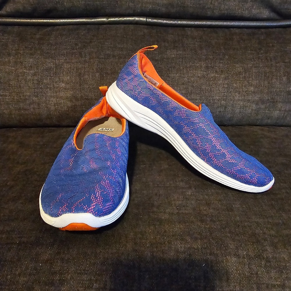 Vionic‎ Hydra Mesh Women's Slip On Blue and orange Shoes Size 8